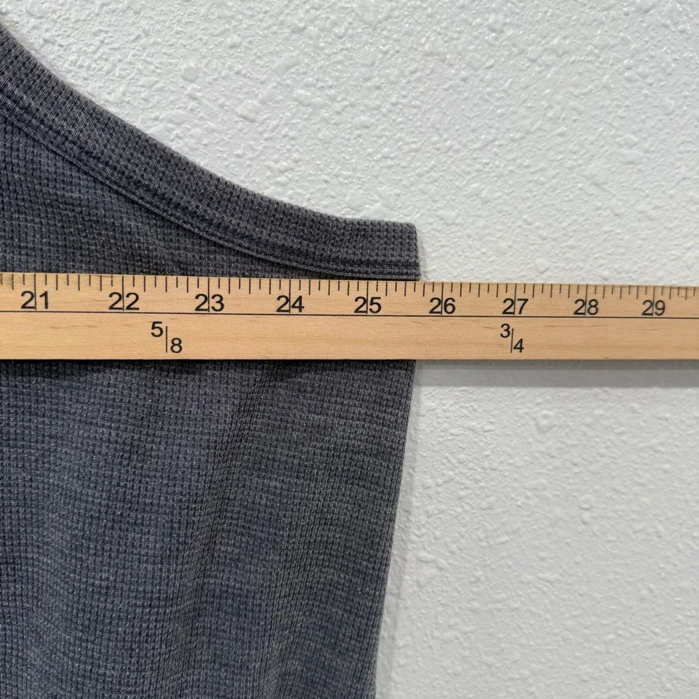 Maurices Women 2X Charcoal Grey Waffle Knit High Neck Tank Top Sleeveless Casual - Picture 5 of 7